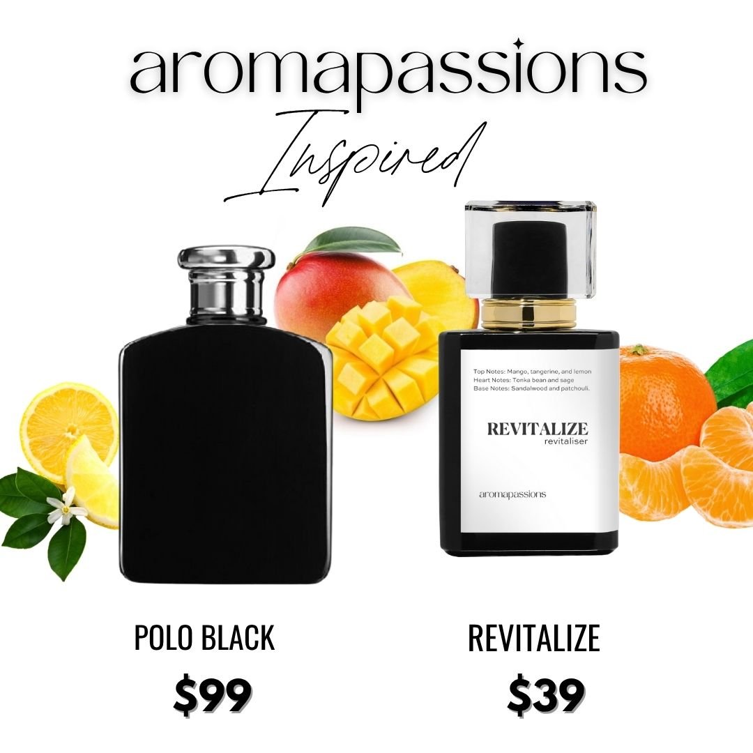 REVITALIZE | Inspired by RALPH - LAUREN POLO BLACK | Polo Black Dupe Pheromone Perfume - aromapassions