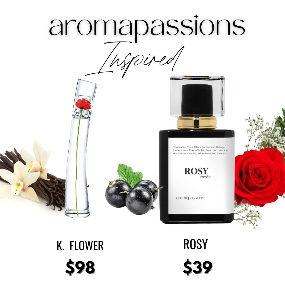 ROSY | Inspired by KENZO KENZO FLOWER | Kenzo Flower Dupe Pheromone Perfume - aromapassions