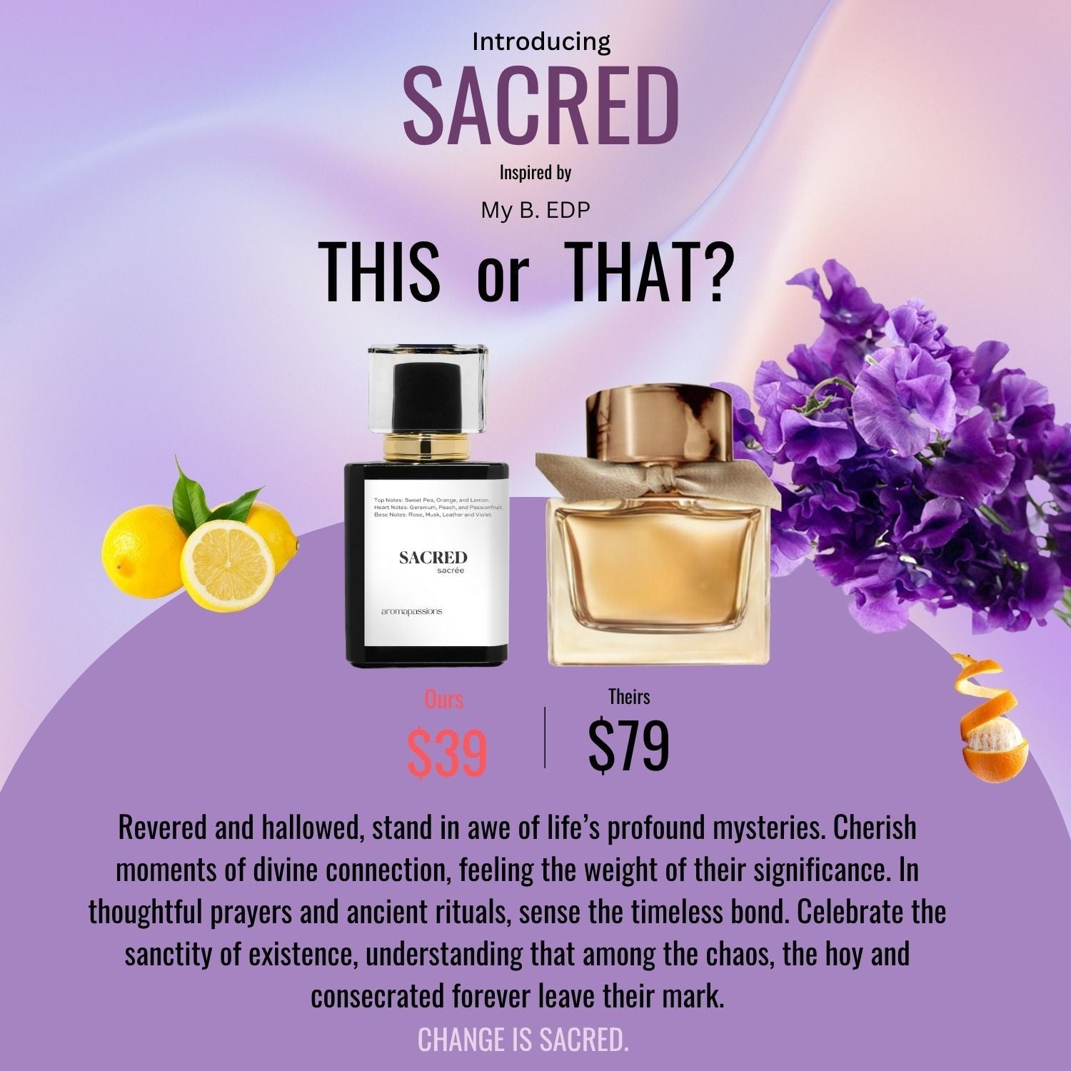SACRED | Inspired by BURBERRY MY BURBERRY EDP | My Burberry EDP Dupe Pheromone Perfume - aromapassions