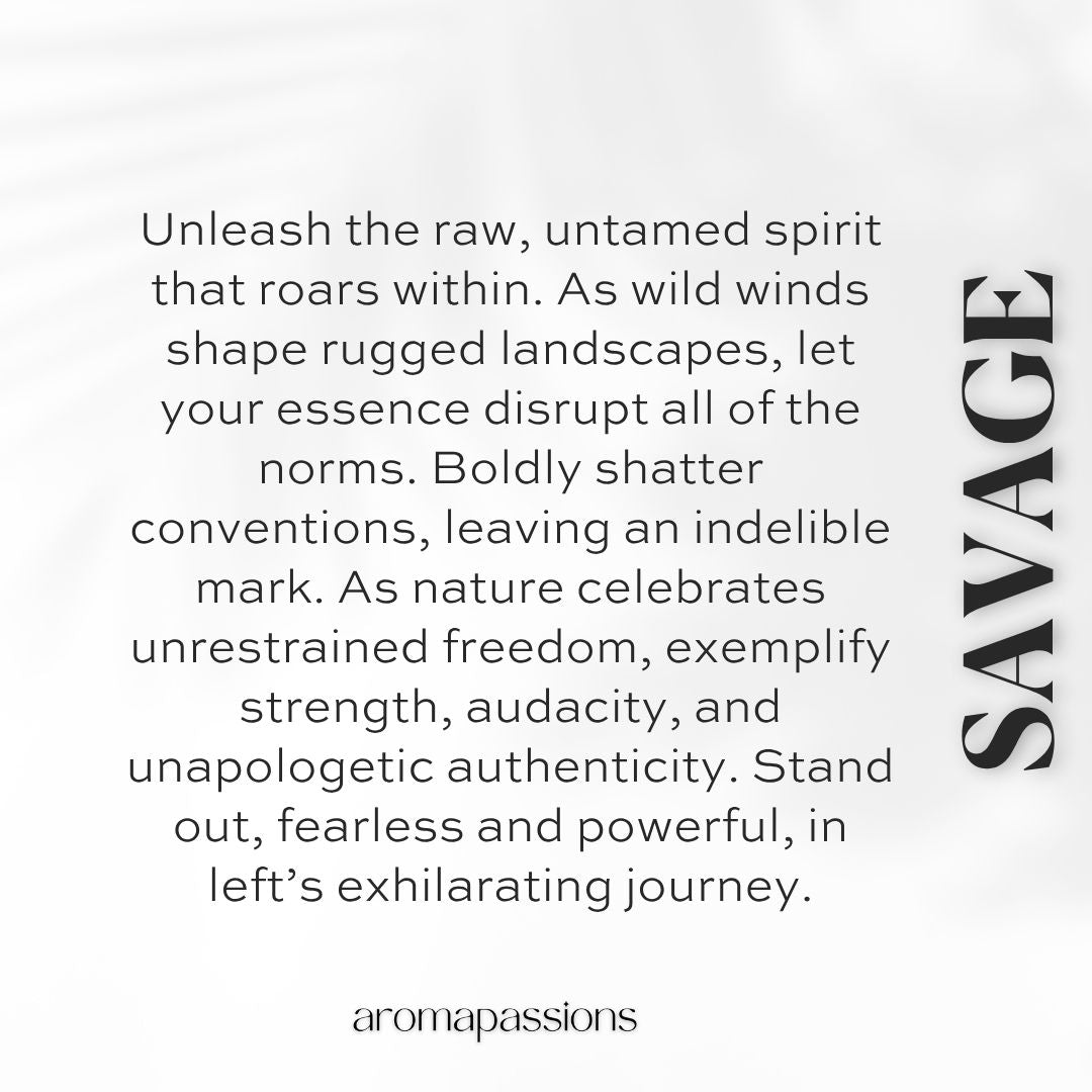 SAVAGE | Inspired by DIOR SAUVAGE | Sauvage Dupe Pheromone Perfume - aromapassions