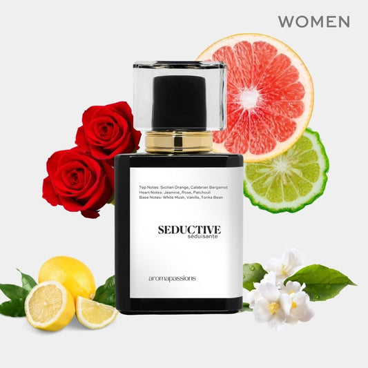 SEDUCTIVE | Inspired by CHANEL COCO MADEMOISLLE Eau De Parfum | Fragrance Oil Pheromone Perfume Women | Rose Vanilla Essential Oils Scent Notes| - aromapassions