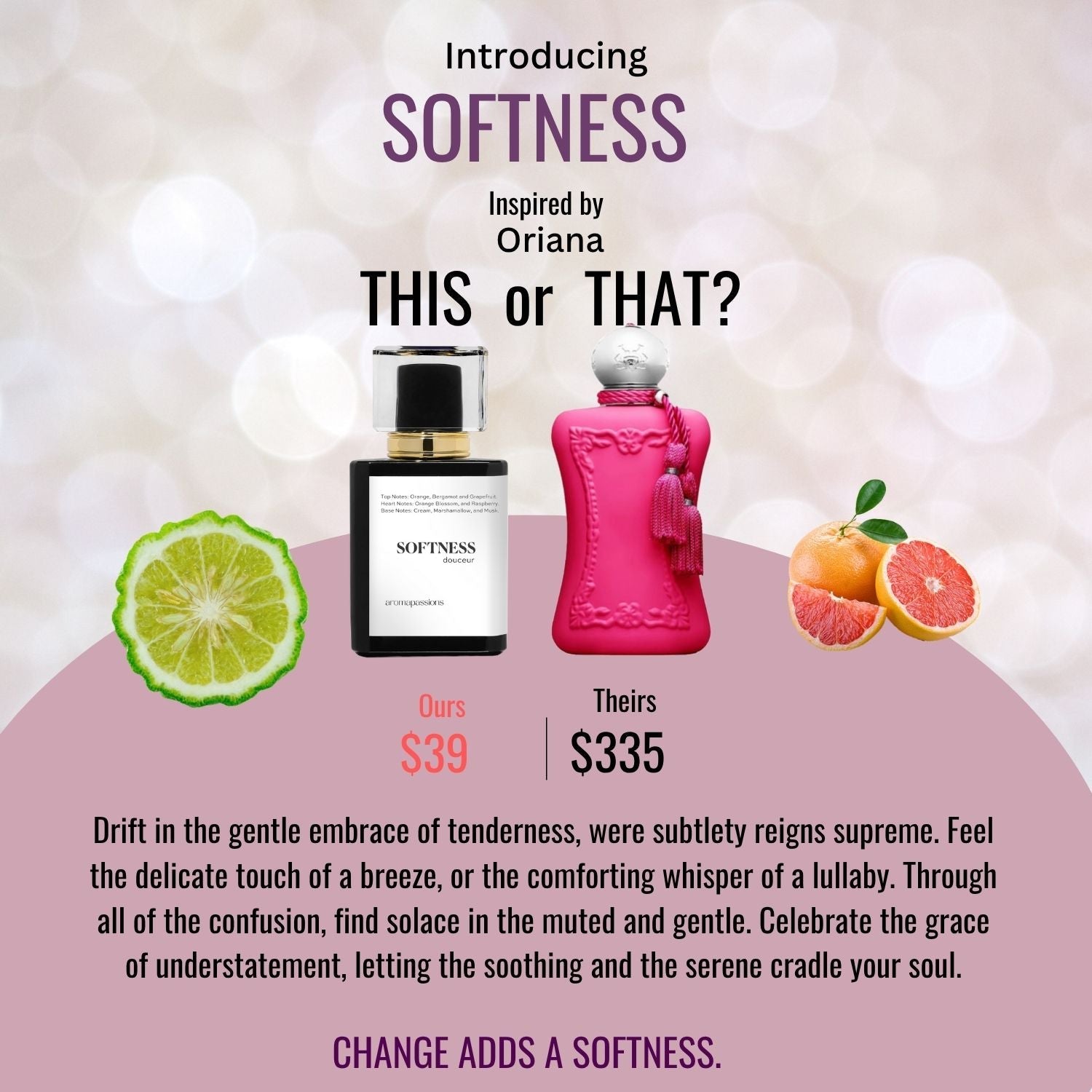 SOFTNESS | Inspired by PARFUMS DE MARLY ORIANA | Oriana Dupe Pheromone Perfume - aromapassions