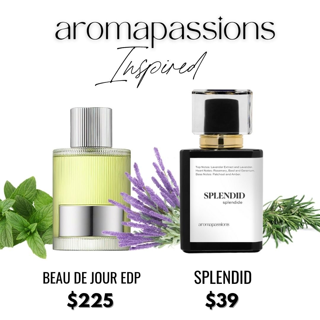 SPLENDID | Inspired by TOM FORD BEAU DE JOUR | Lavender Rosemary Mint Patchouli Essential Oil | Beau De Jour Dupe Pheromone Perfume - aromapassions