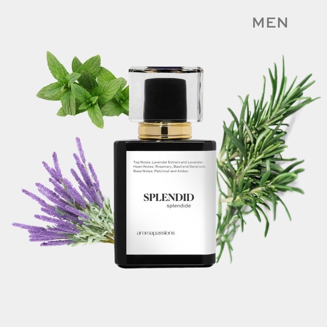 SPLENDID | Inspired by TOM FORD BEAU DE JOUR | Lavender Rosemary Mint Patchouli Essential Oil | Beau De Jour Dupe Pheromone Perfume - aromapassions