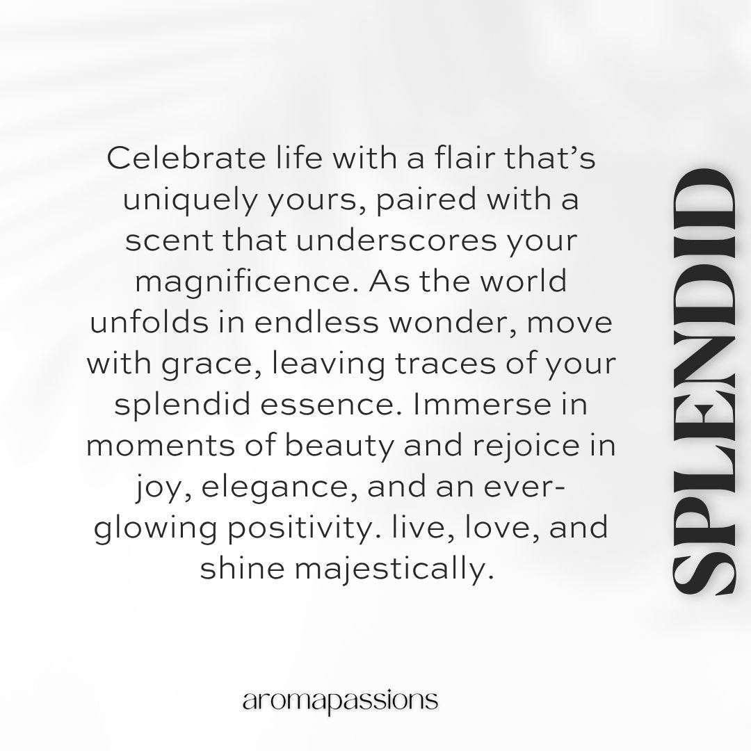 SPLENDID | Inspired by TOM FORD BEAU DE JOUR | Lavender Rosemary Mint Patchouli Essential Oil | Beau De Jour Dupe Pheromone Perfume - aromapassions