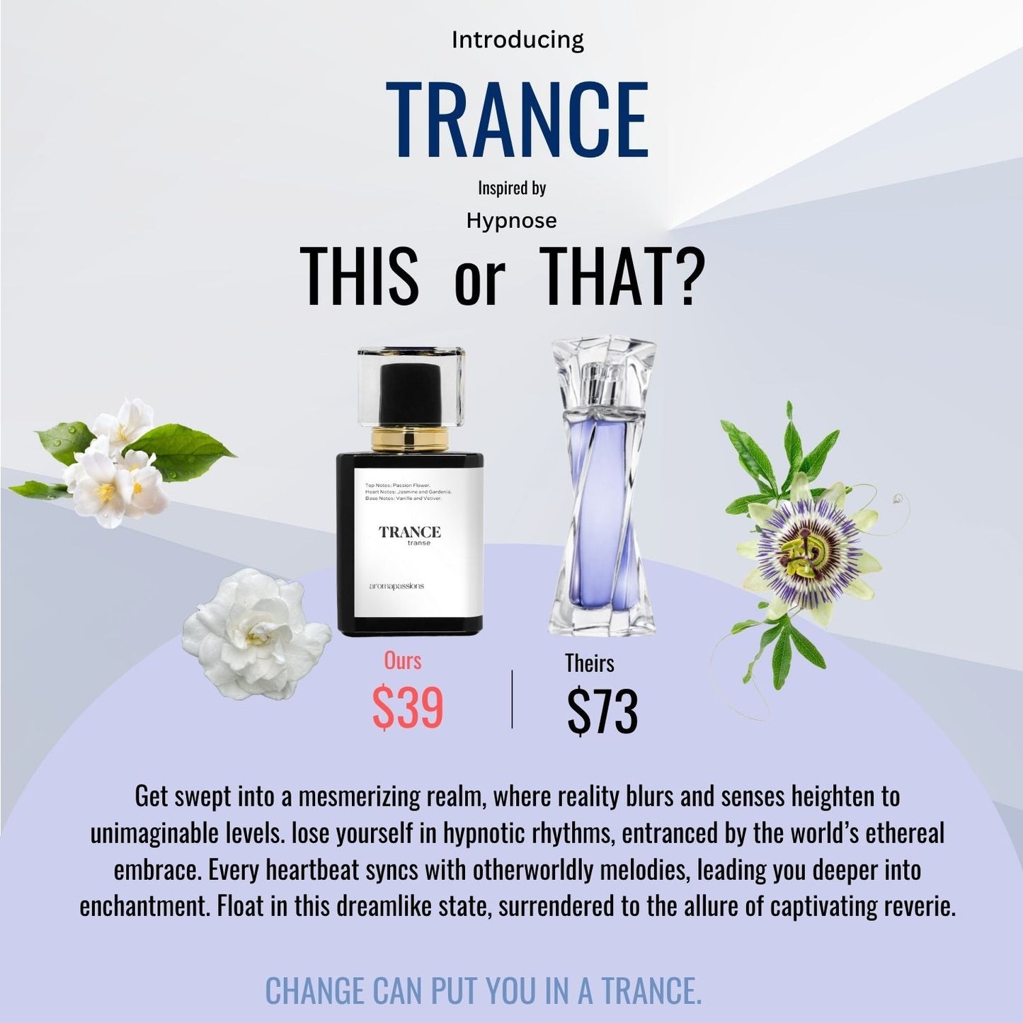 TRANCE | Inspired by LANCOME HYPNOSE | Hypnose Dupe Pheromone Perfume - aromapassions