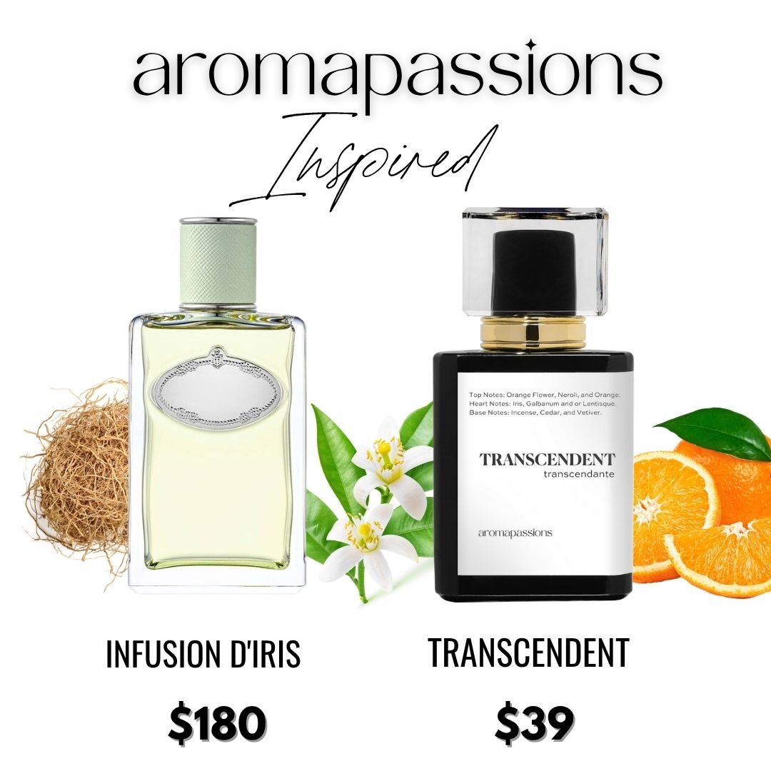 TRANSCENDENT | Inspired by PRADA INFUSION D'IRIS | Infusion D'Iris Dupe Pheromone Perfume - aromapassions