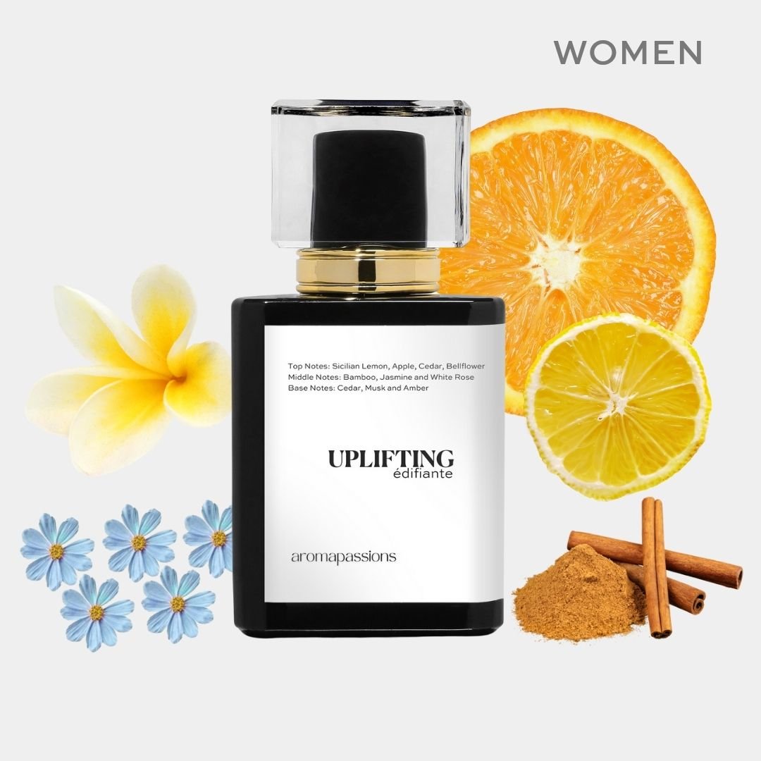 UPLIFTING | Inspired by DG LIGHT BLUE | Lemon Ginger Cinnamon Lemon Rose Jasmine Essential Oils| Light Blue Dupe Pheromone Perfume - aromapassions
