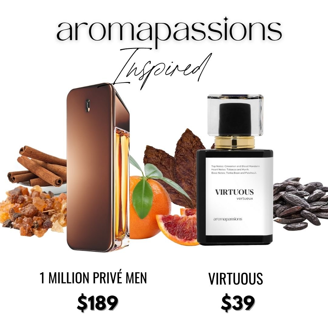 VIRTUOUS | Inspired by PACO RABANNE 1 MILLION PRIVÉ MEN | 1 Million Privé Men Dupe Pheromone Perfume - aromapassions