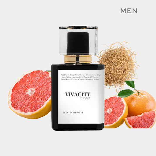 VIVACITY | Inspired by TOM FORD GREY VETIVER | Grey Vetiver Dupe Pheromone Perfume - aromapassions