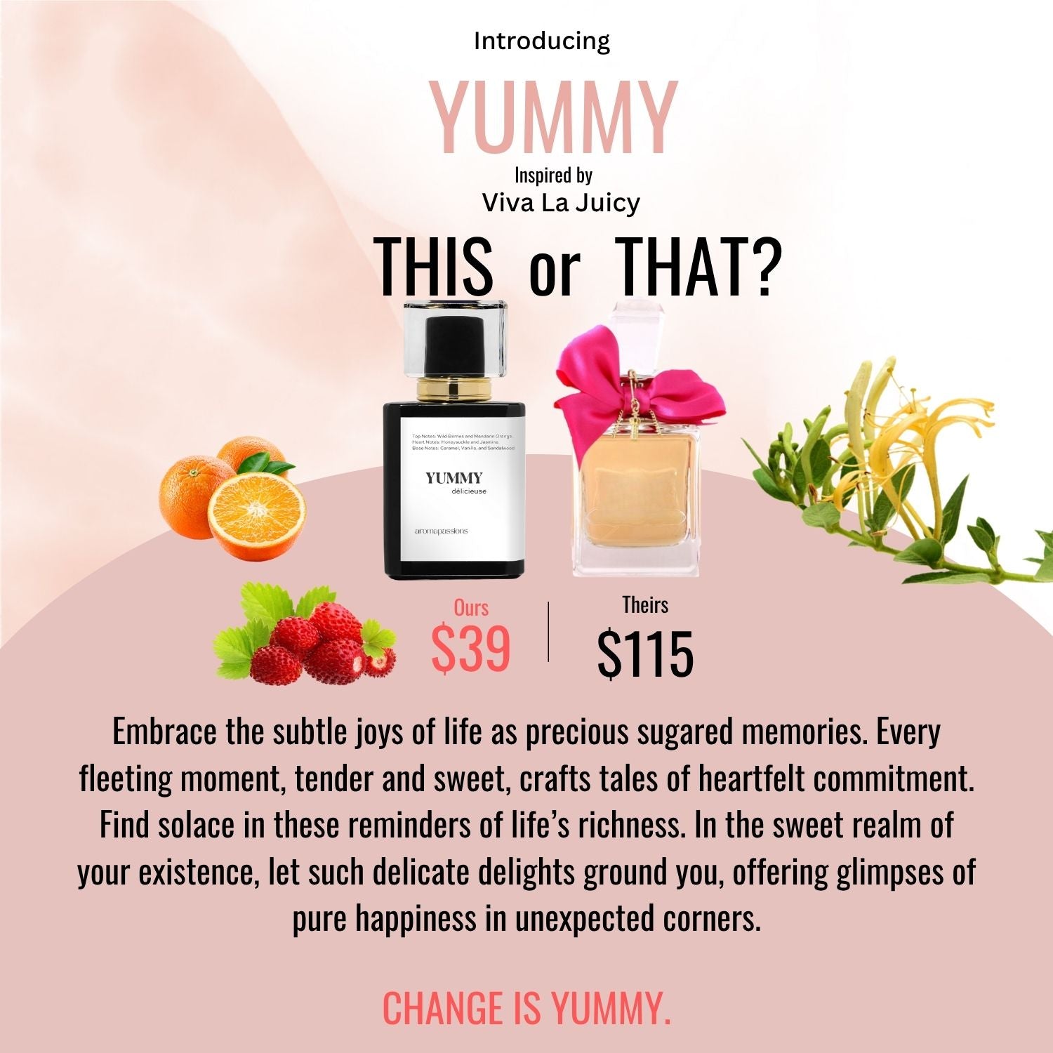 YUMMY | Inspired by JUICY - COUTURE VIVA LA JUICY | Viva La Juicy Dupe Pheromone Perfume - aromapassions